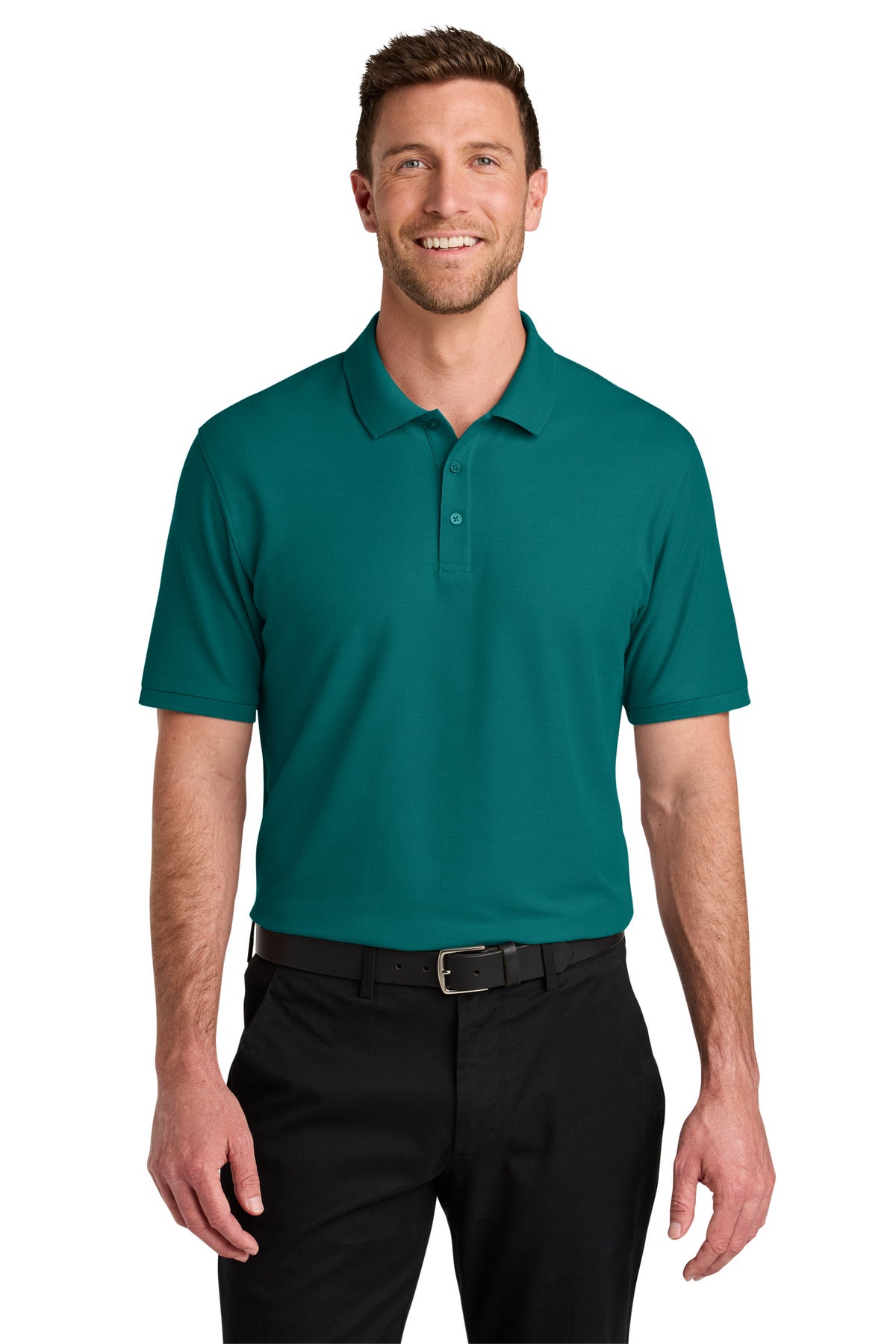 Port Authority Wearever Signature Pique Polo K200 in Teal Green