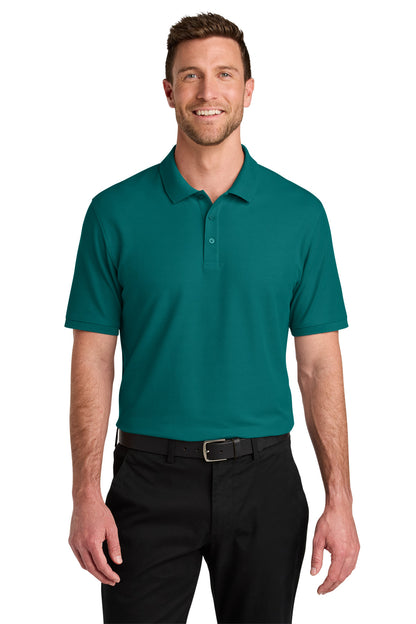 Port Authority Wearever Signature Pique Polo K200 in Teal Green