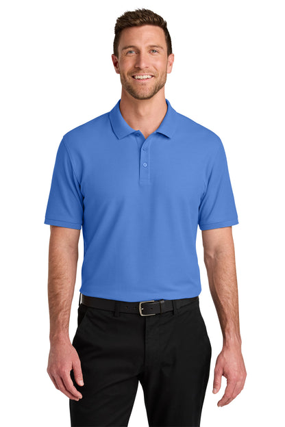 Port Authority Wearever Signature Pique Polo K200 in Ultramarine Blue