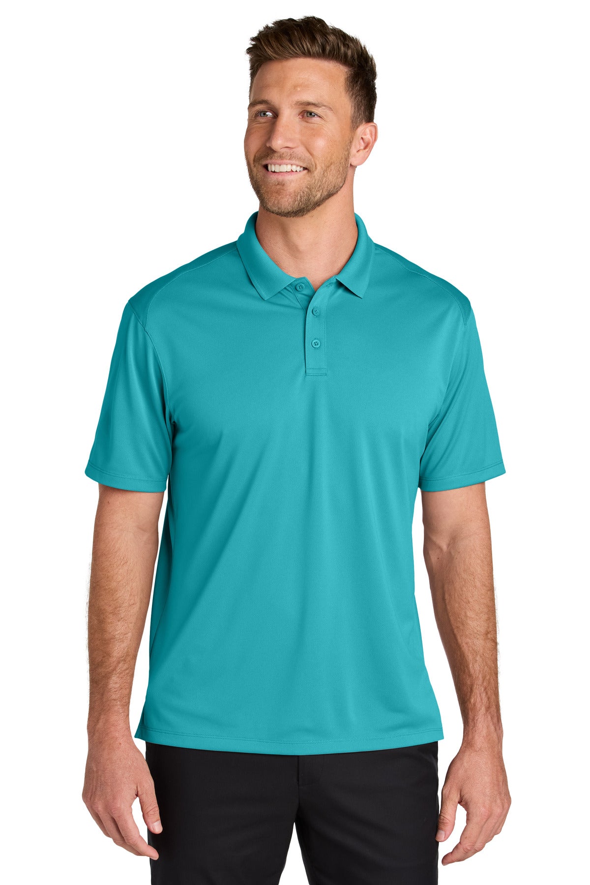 Port Authority Wearever Performance Pique Polo K240 in Aquamarine