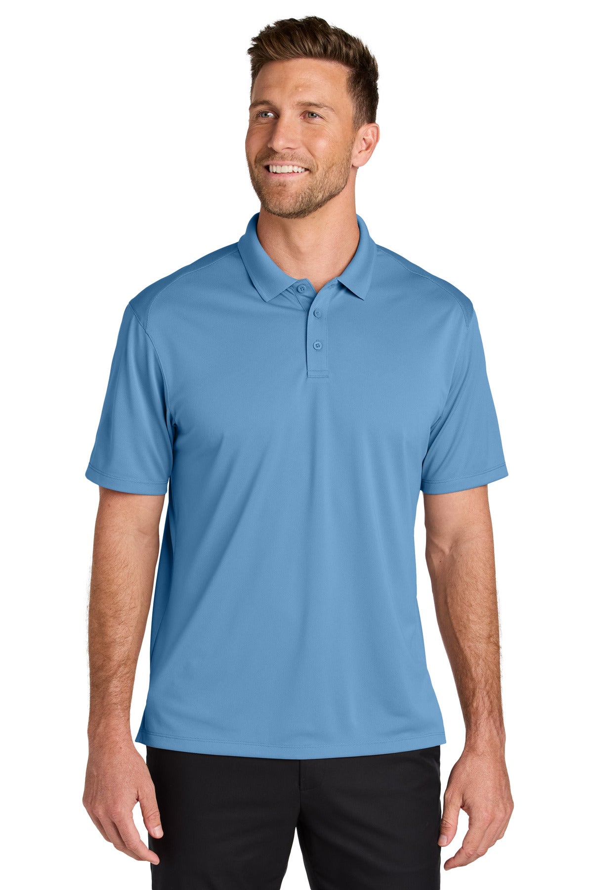 Port Authority Wearever Performance Pique Polo K240 in Carolina Blue