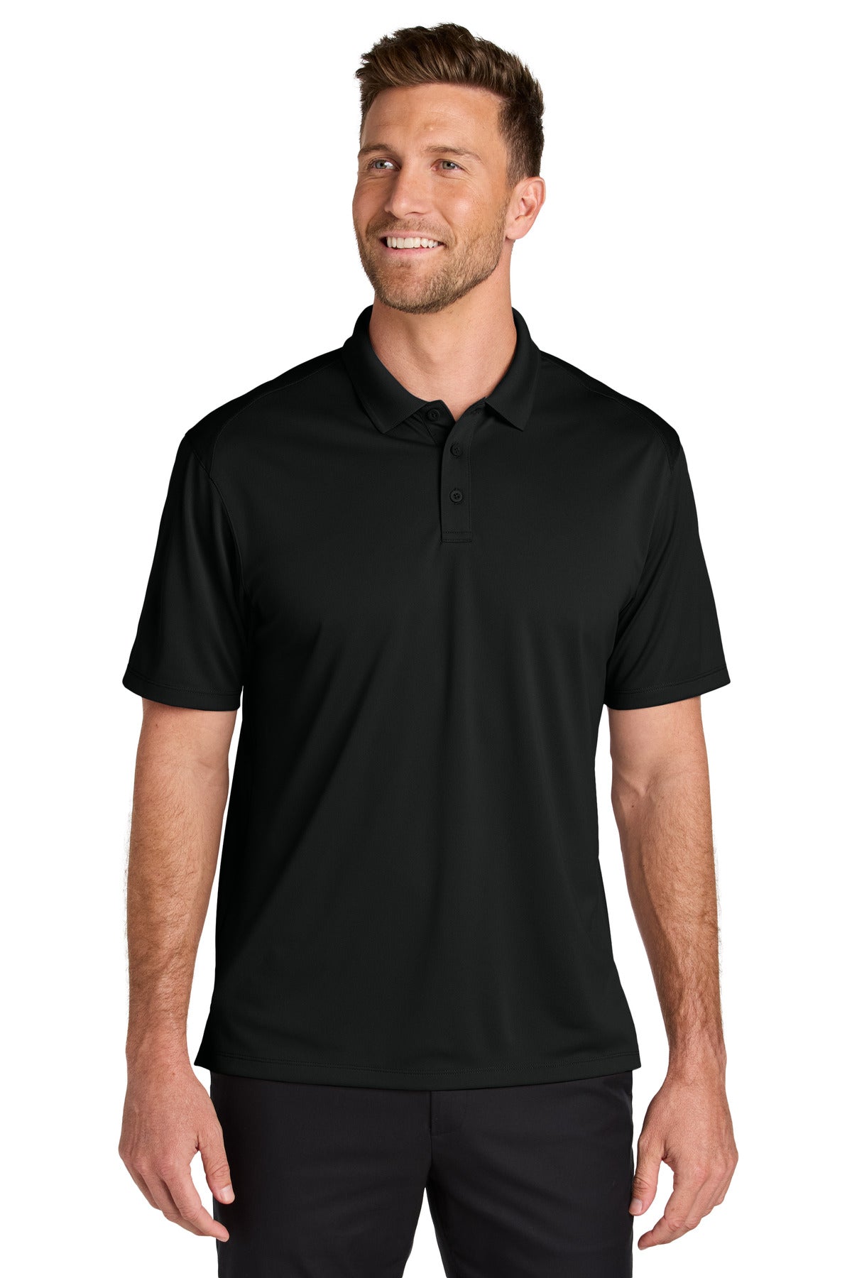Port Authority Wearever Performance Pique Polo K240 in Deep Black