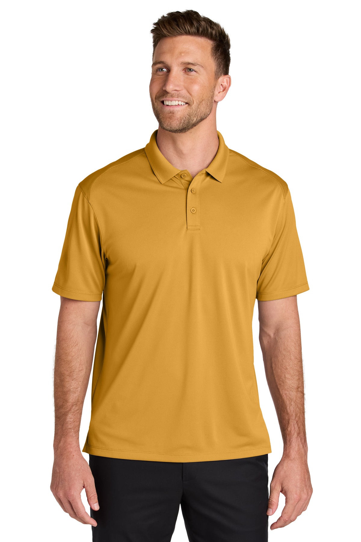 Port Authority Wearever Performance Pique Polo K240 in Gold