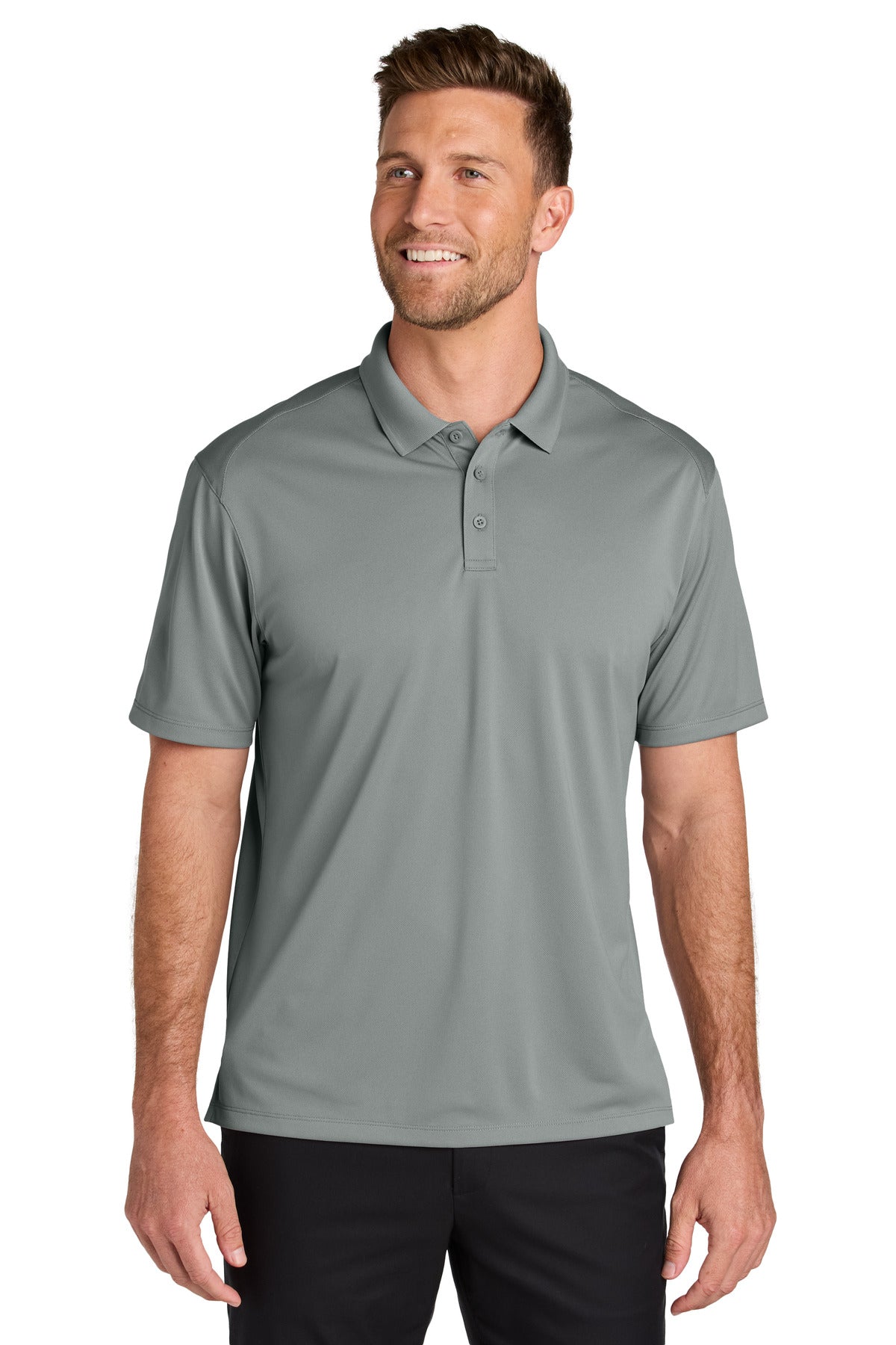Port Authority Wearever Performance Pique Polo K240 in Gusty Grey