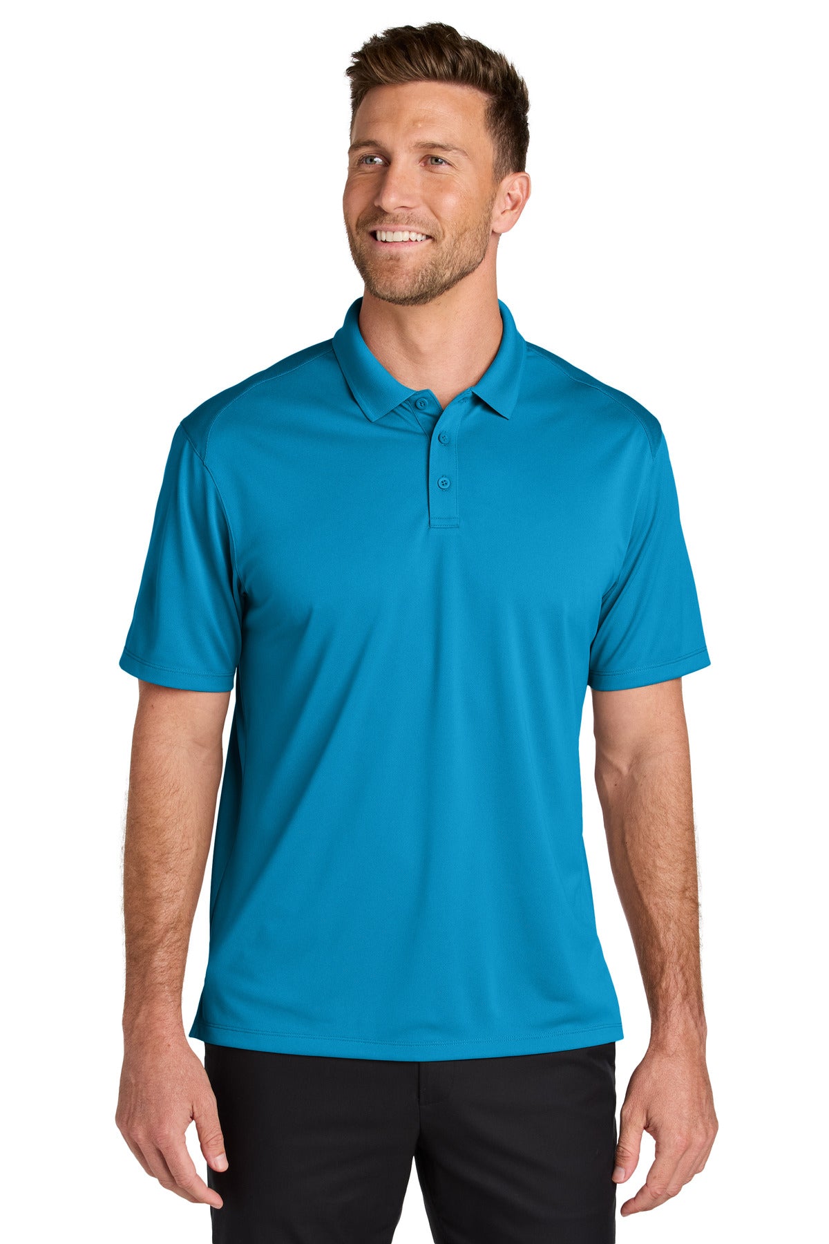 Port Authority Wearever Performance Pique Polo K240 in Parcel Blue