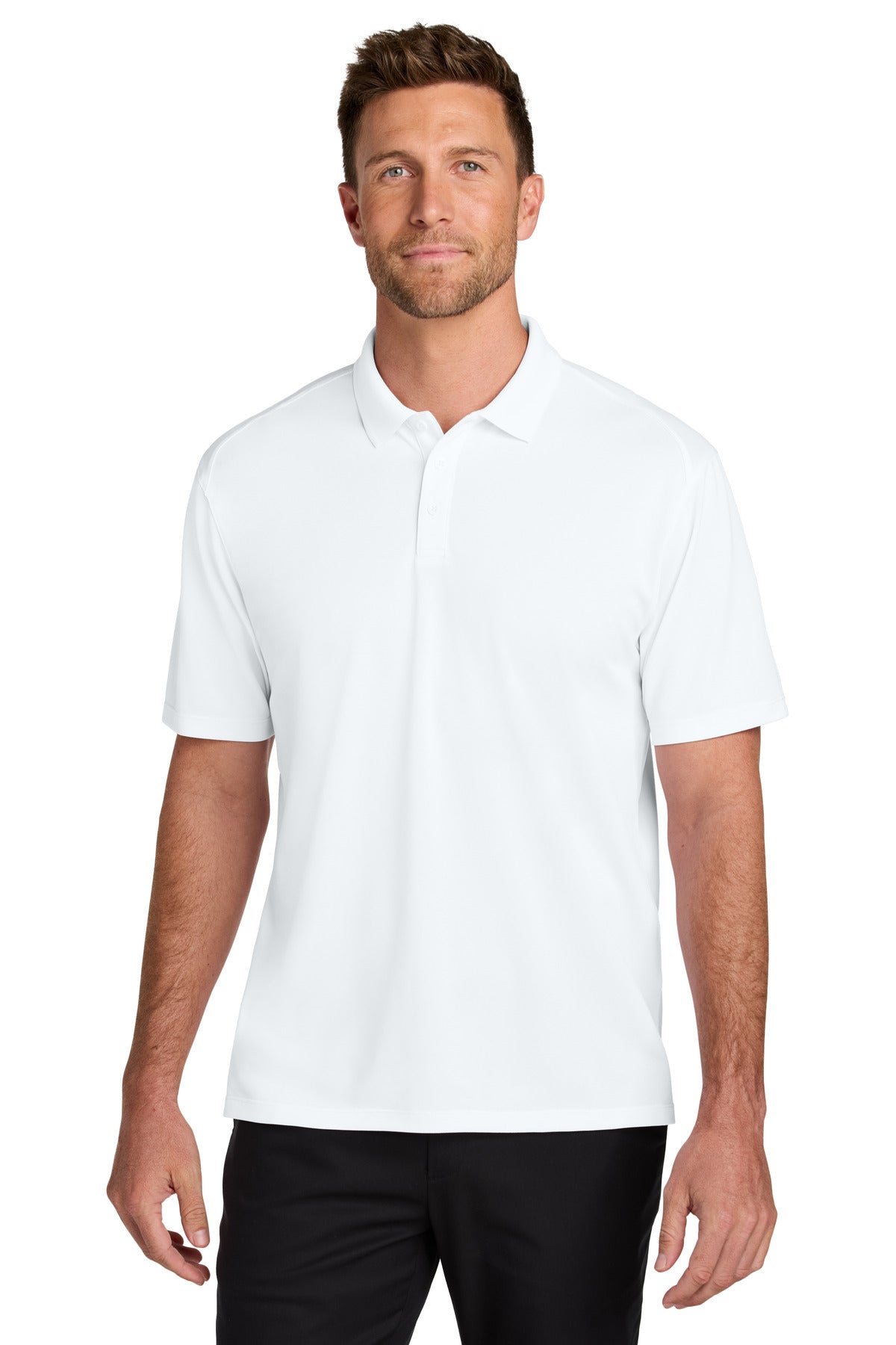 Port Authority Wearever Performance Pique Polo K240 in White