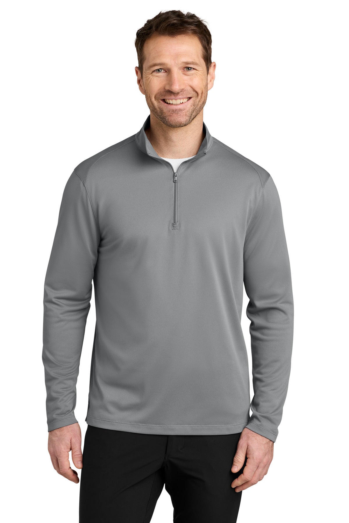 Port Authority Wearever Performance Pique 1/4-Zip K241 in Gusty Grey