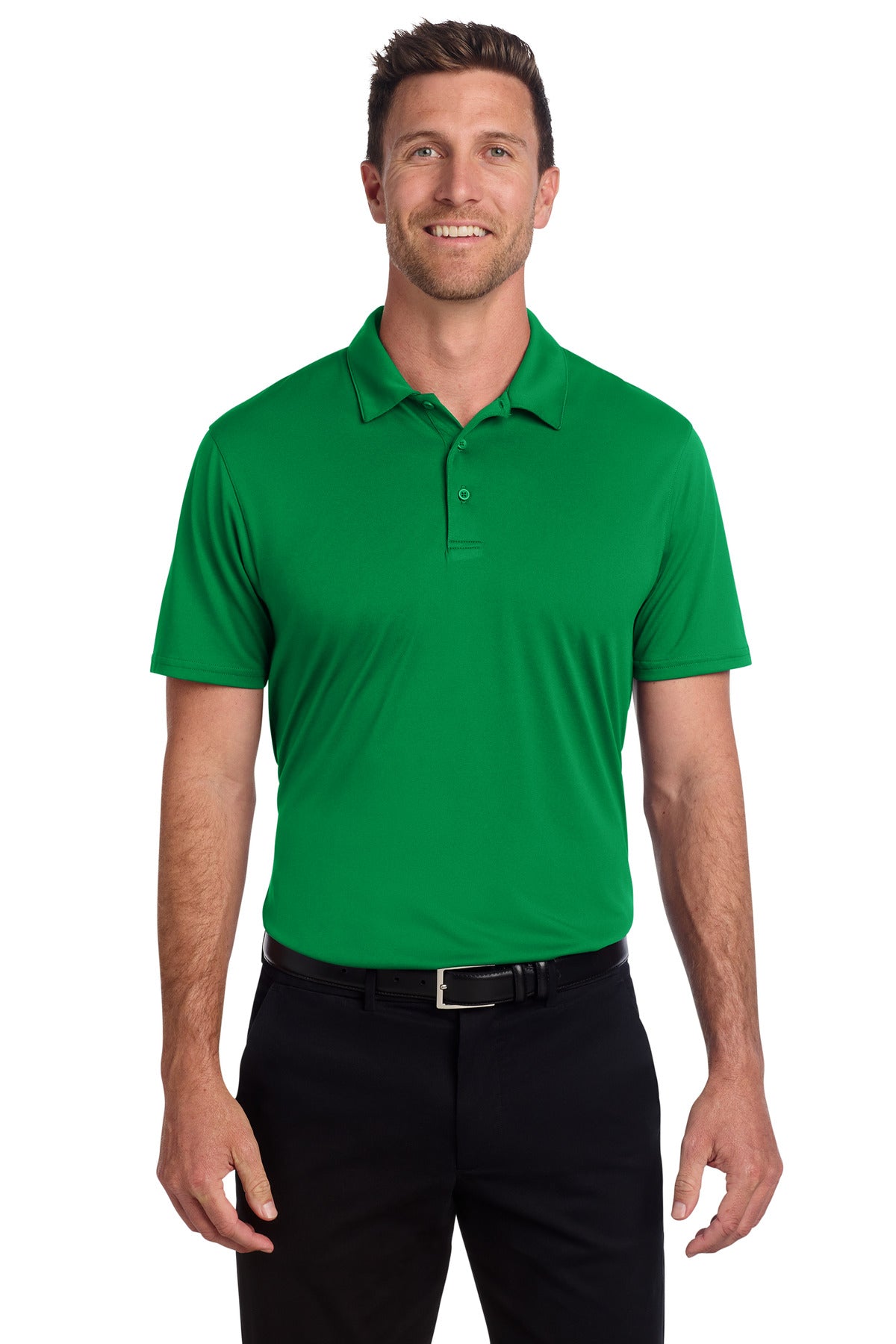 Port Authority Performance Staff Polo K398 in Spring Green