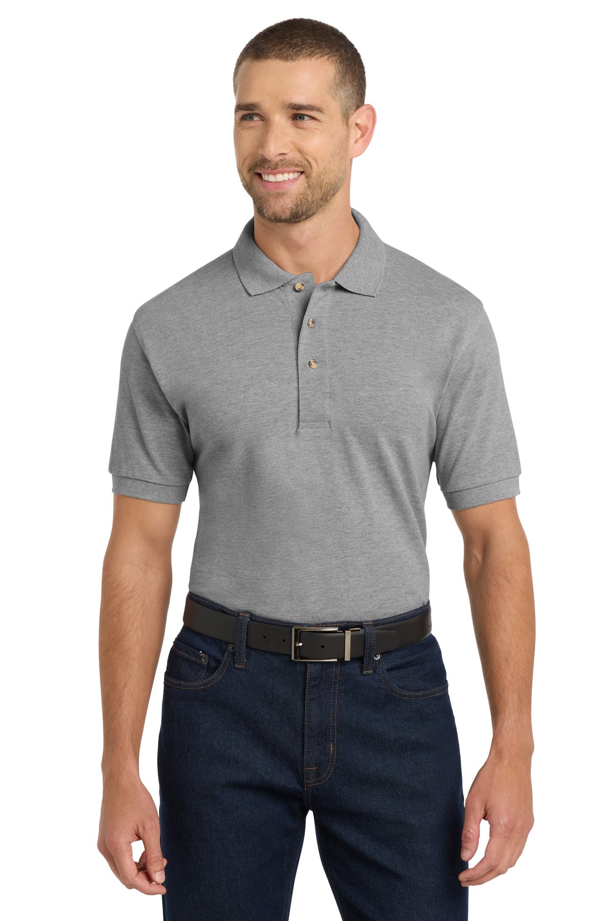 Port Authority Heavyweight Cotton Pique Polo.  K420 in Oxford