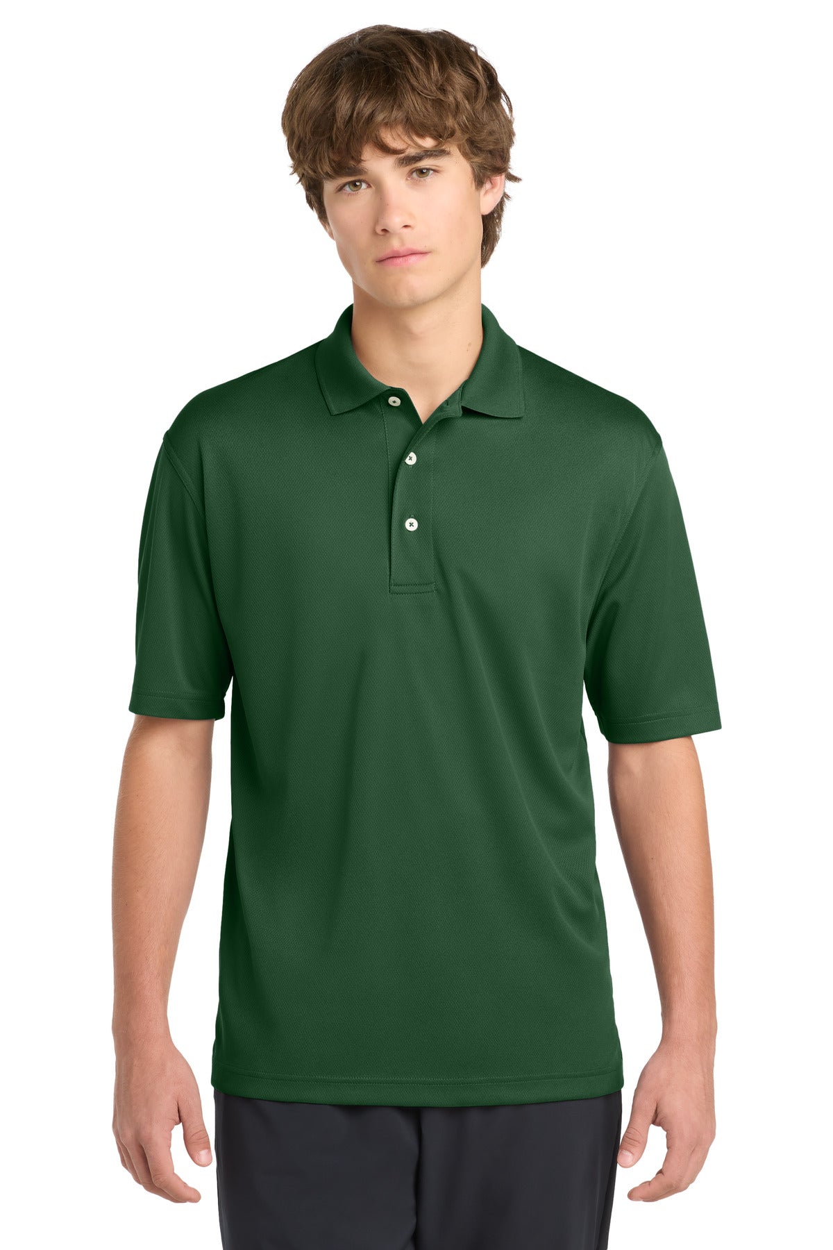 Sport-Tek Dri-Mesh Polo.  K469 in Forest Green