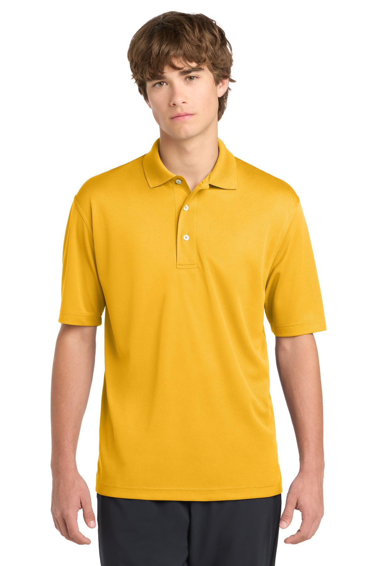 Sport-Tek Dri-Mesh Polo.  K469 in Gold