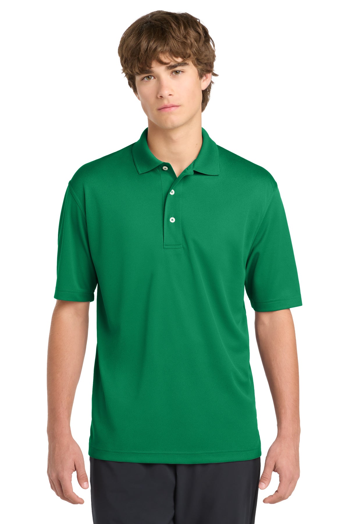 Sport-Tek Dri-Mesh Polo.  K469 in Kelly Green