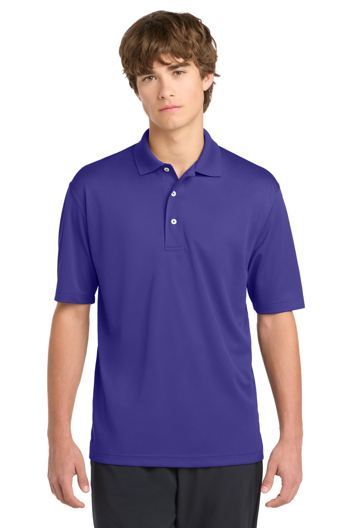Sport-Tek Dri-Mesh Polo.  K469 in Purple