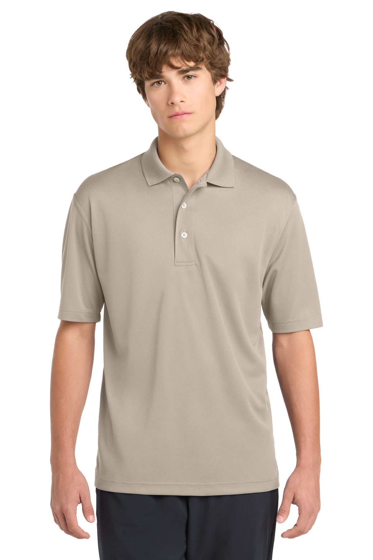 Sport-Tek Dri-Mesh Polo.  K469 in Sandstone