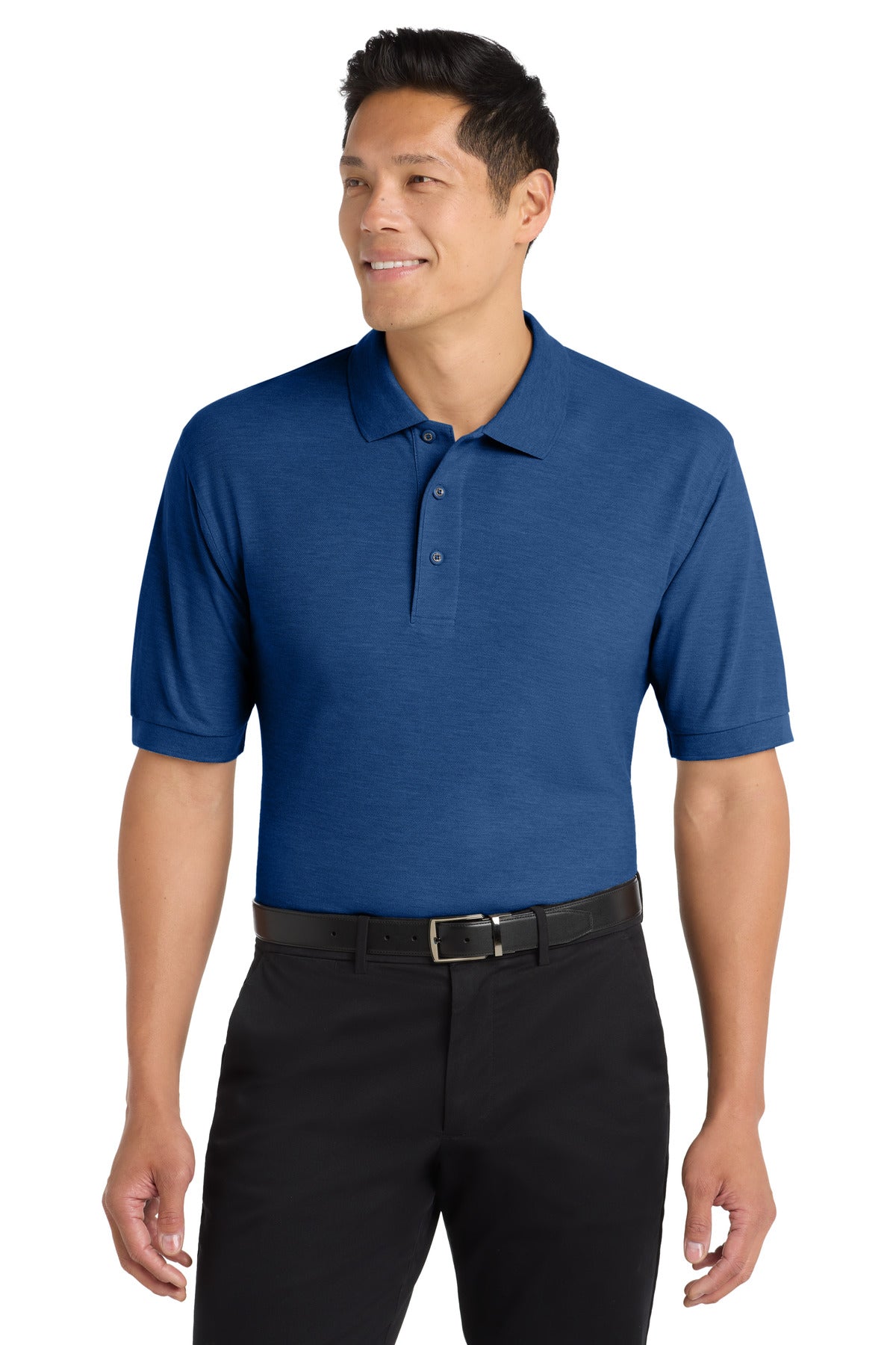 Port Authority Extended Size Silk Touch Polo K500ES in Royal