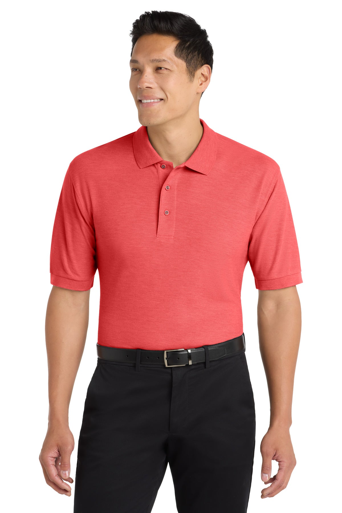 Port Authority Silk Touch Polo K500 in Hibiscus