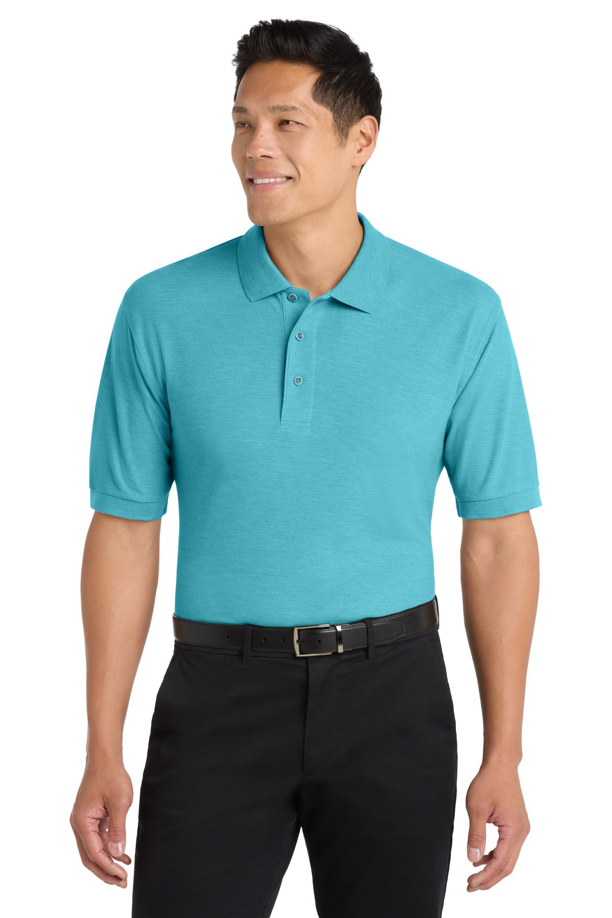Port Authority Silk Touch Polo K500 in Maui Blue