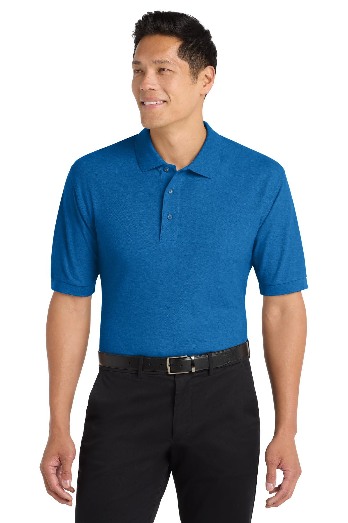 Port Authority Silk Touch Polo K500 in Strong Blue