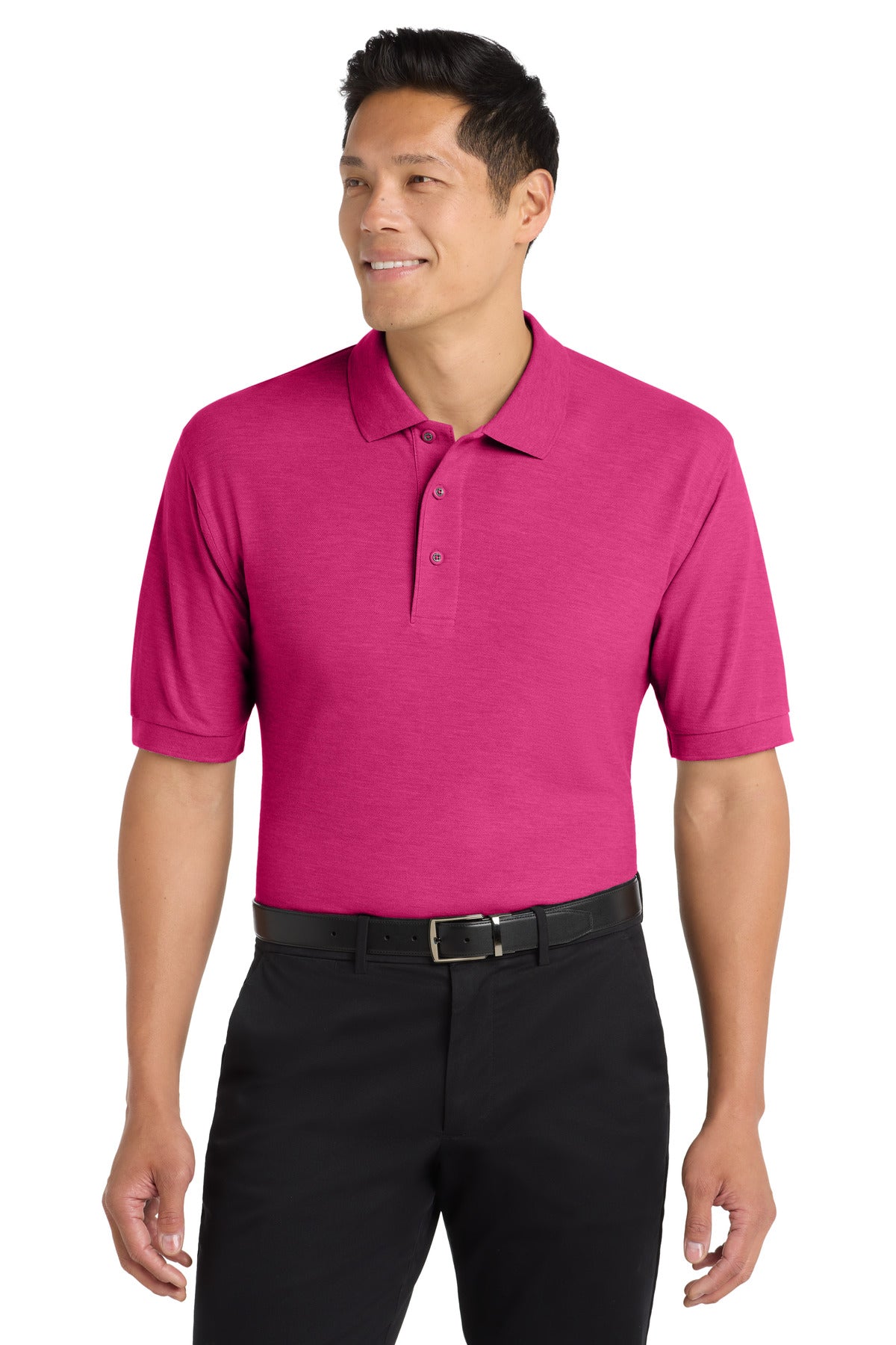 Port Authority Silk Touch Polo K500 in Tropical Pink