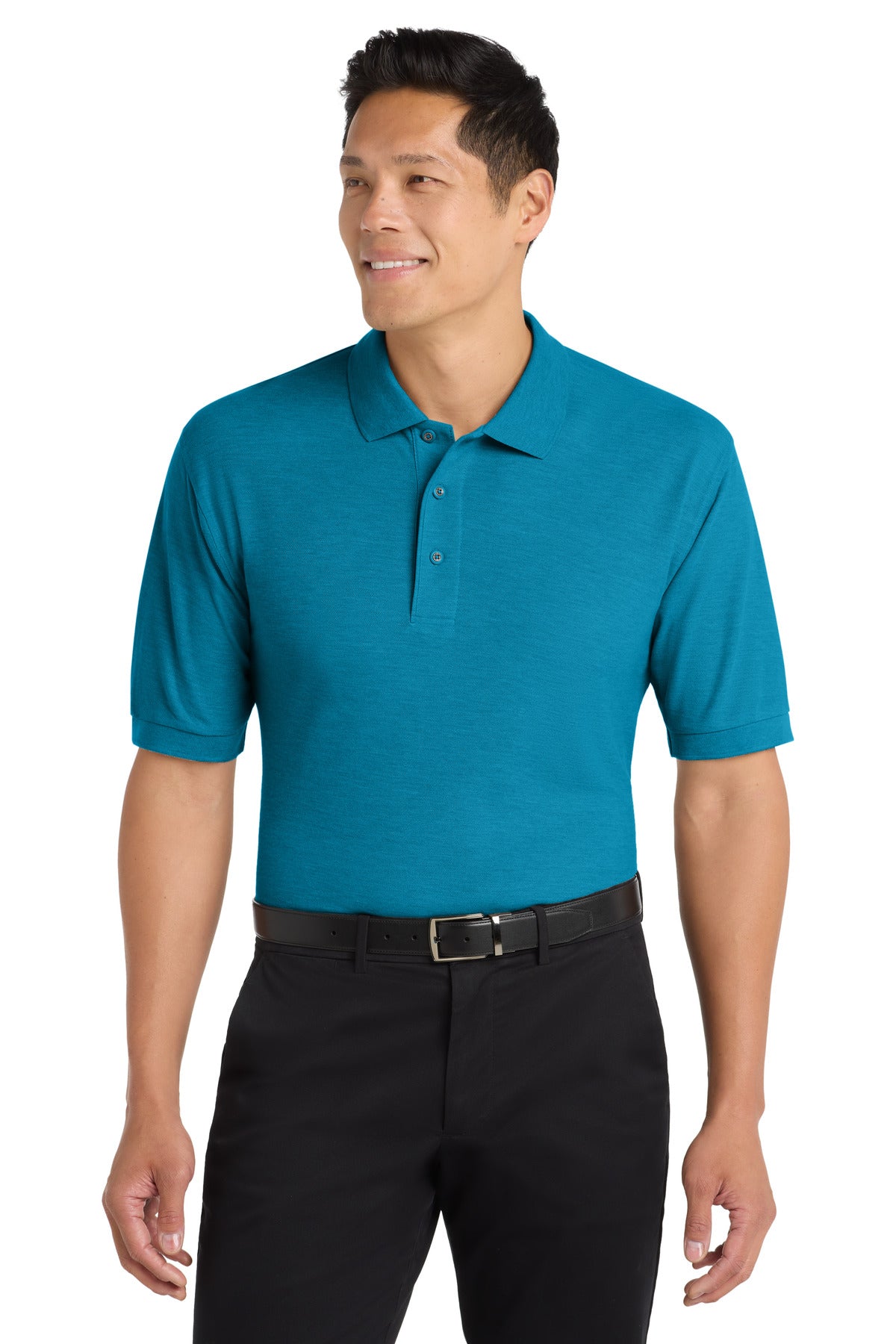 Port Authority Silk Touch Polo K500 in Turquoise