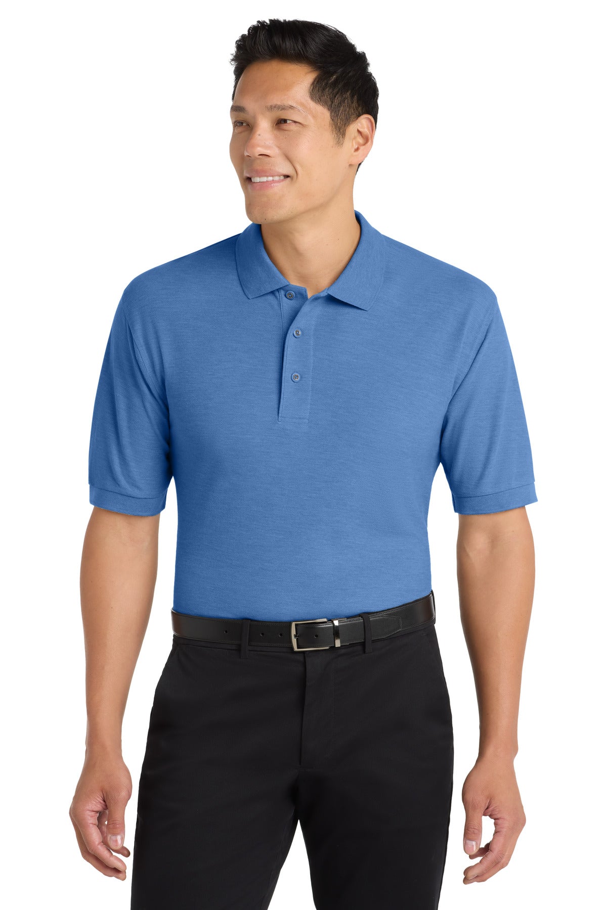 Port Authority Silk Touch Polo K500 in Ultramarine Blue