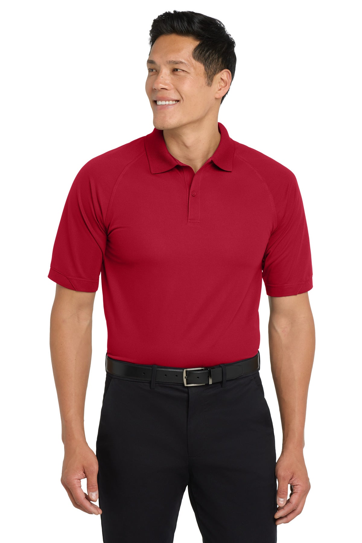 Port Authority Dry Zone Ottoman Polo.  K525 in Engine Red