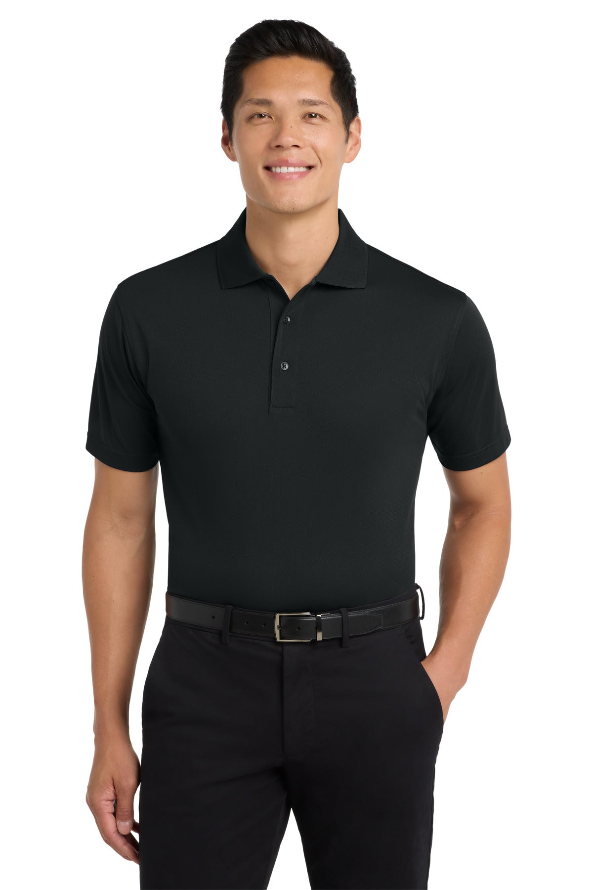 Port Authority Tech Pique Polo. K527 in Black