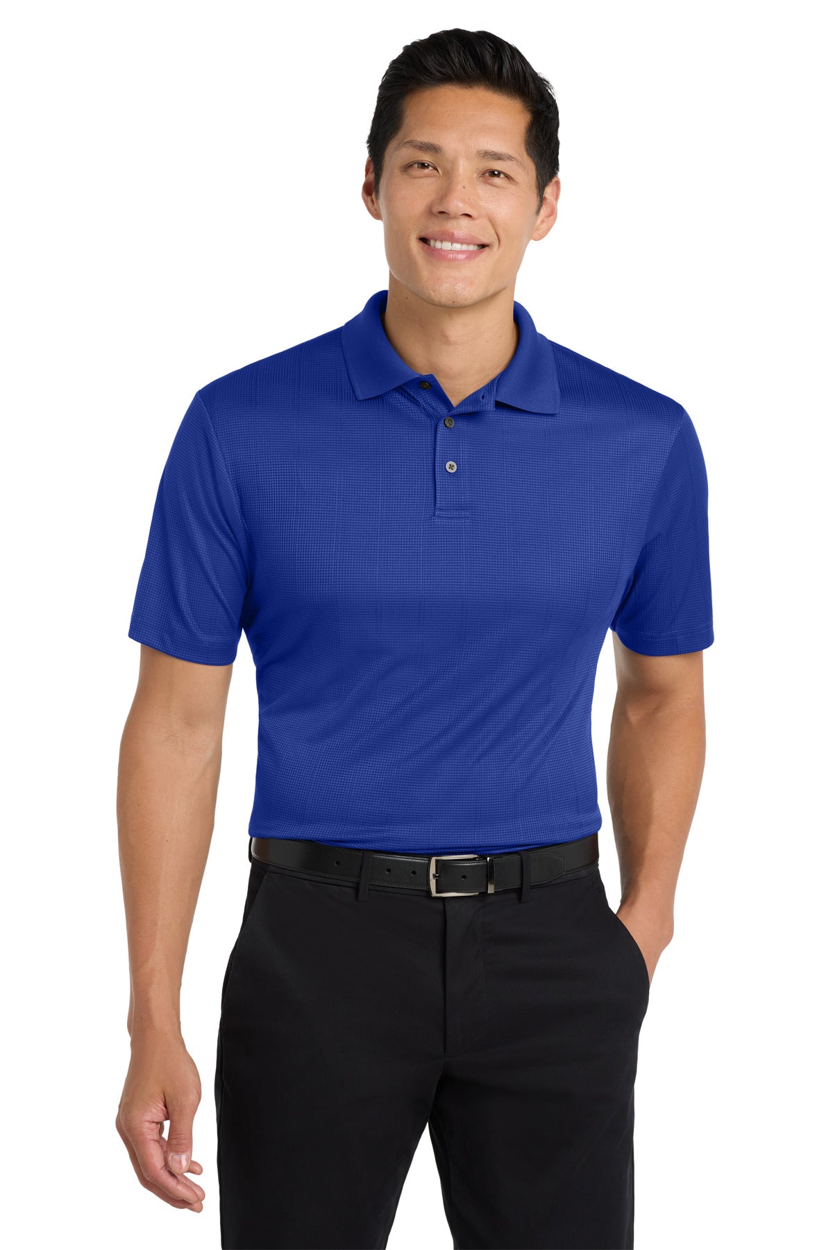 Port Authority Performance Fine Jacquard Polo. K528 in Hyper Blue