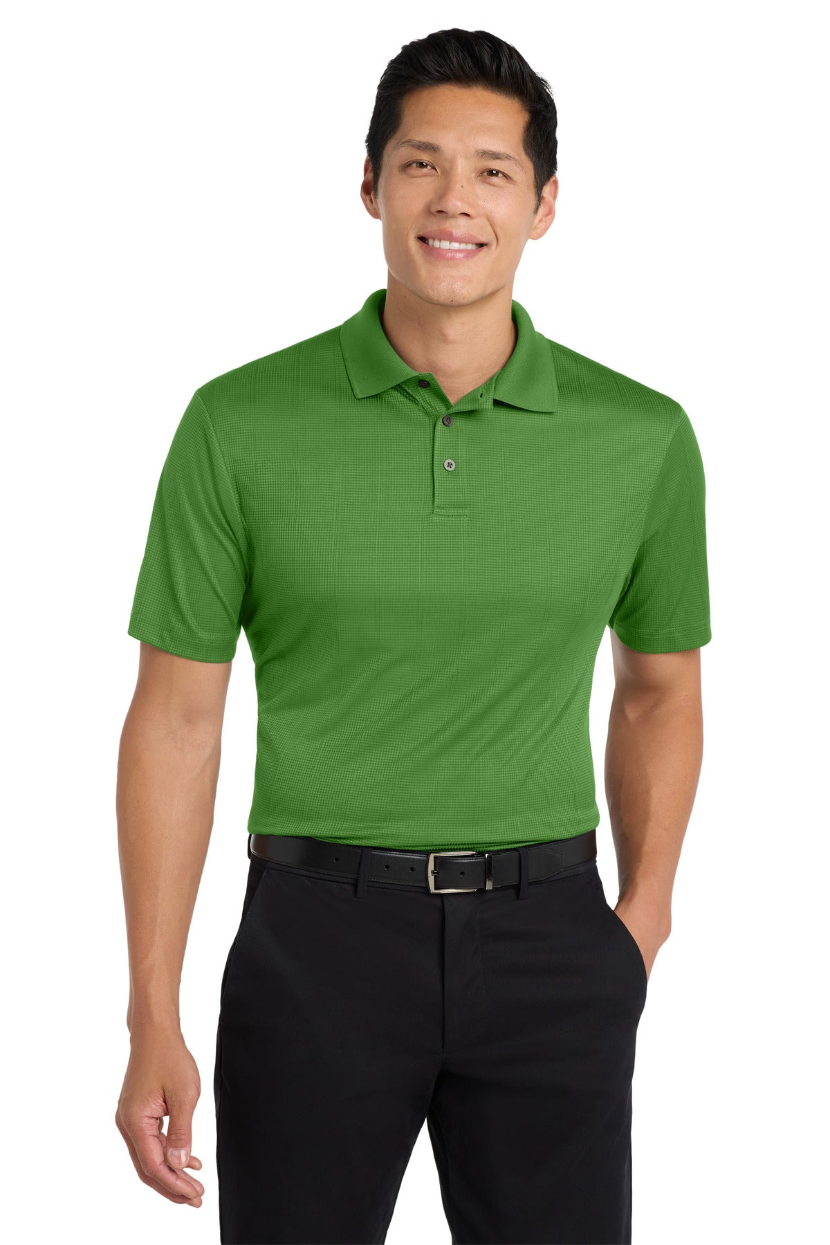 Port Authority Performance Fine Jacquard Polo. K528 in Vine Green