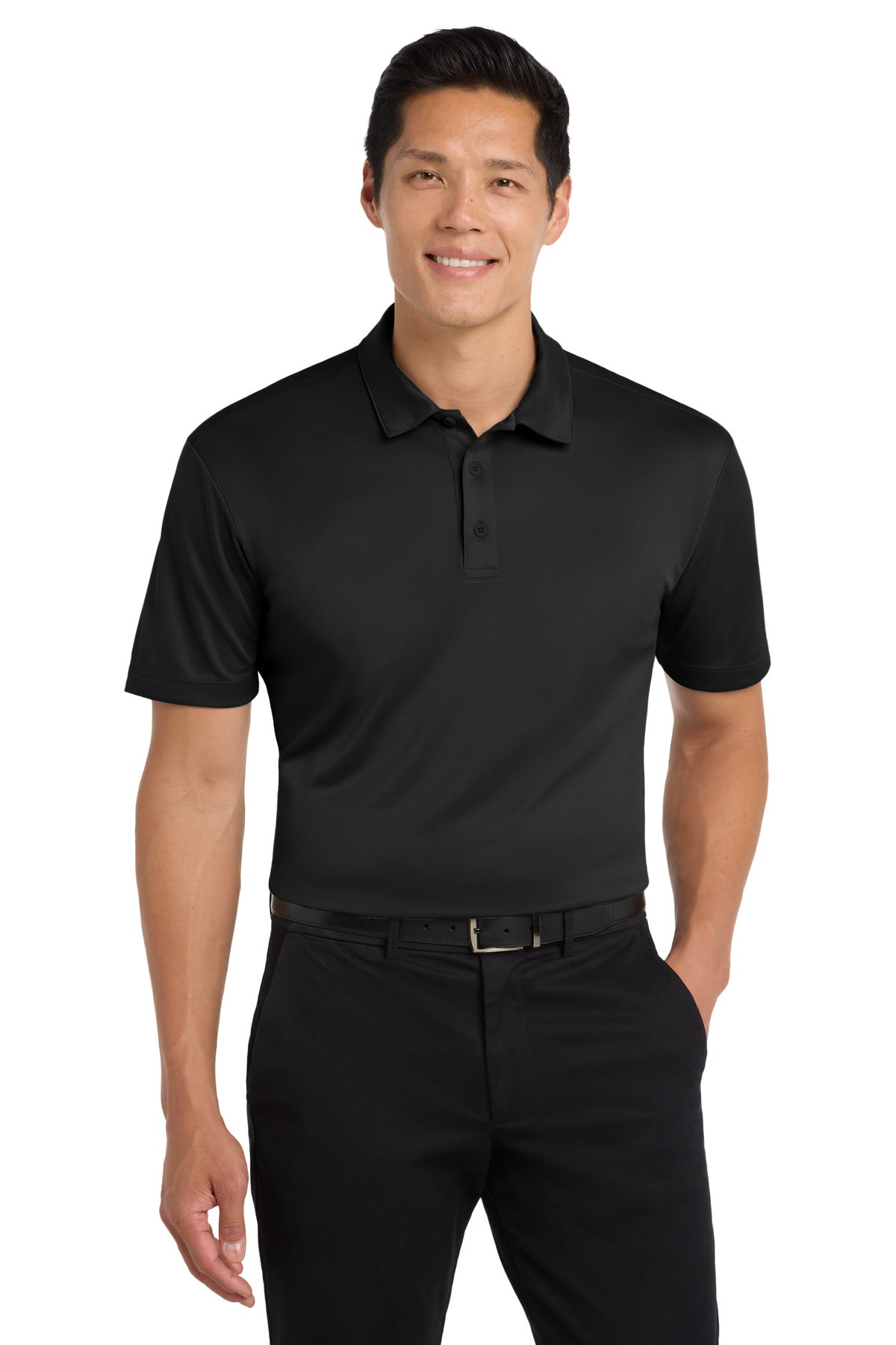 Port Authority Silk Touch Performance Polo. K540 in Black