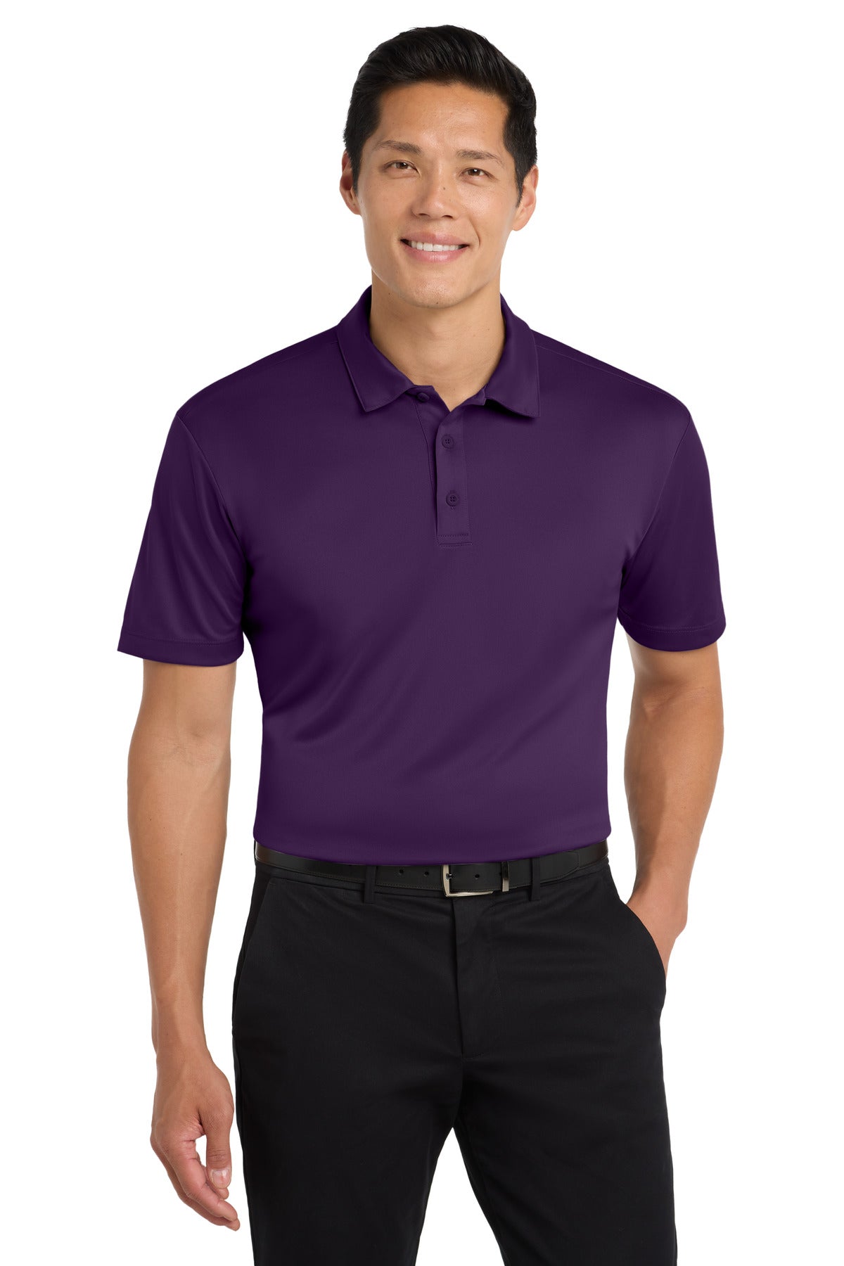 Port Authority Silk Touch Performance Polo. K540 in Bright Purple