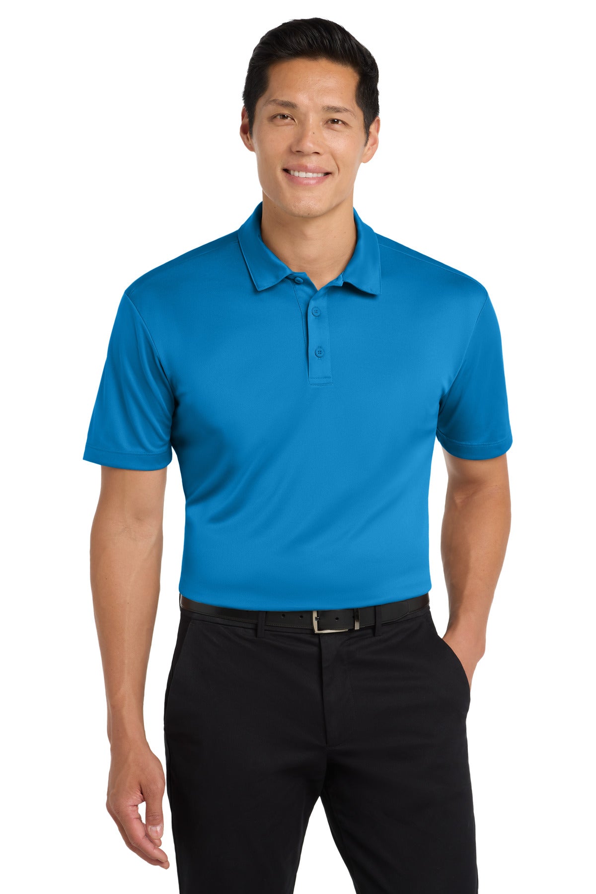 Port Authority Silk Touch Performance Polo. K540 in Brilliant Blue