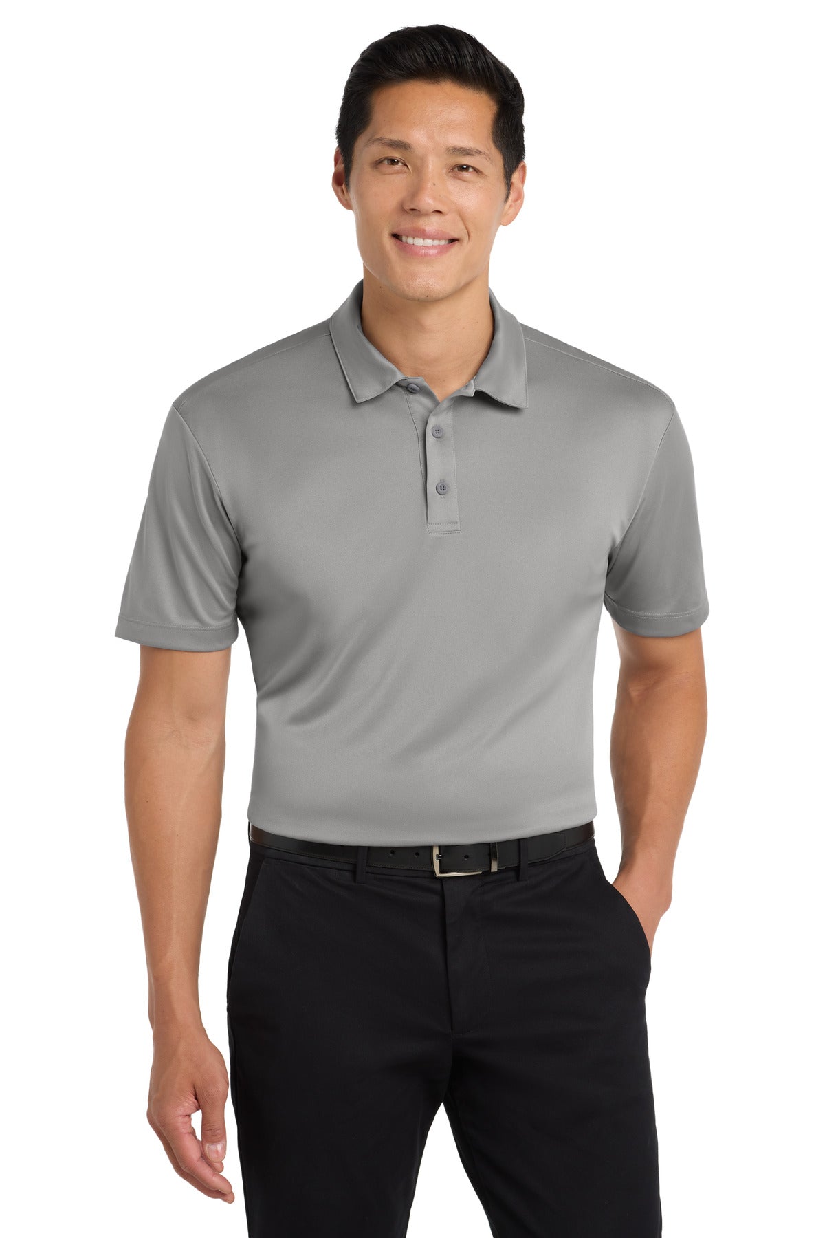 Port Authority Silk Touch Performance Polo. K540 in Gusty Grey