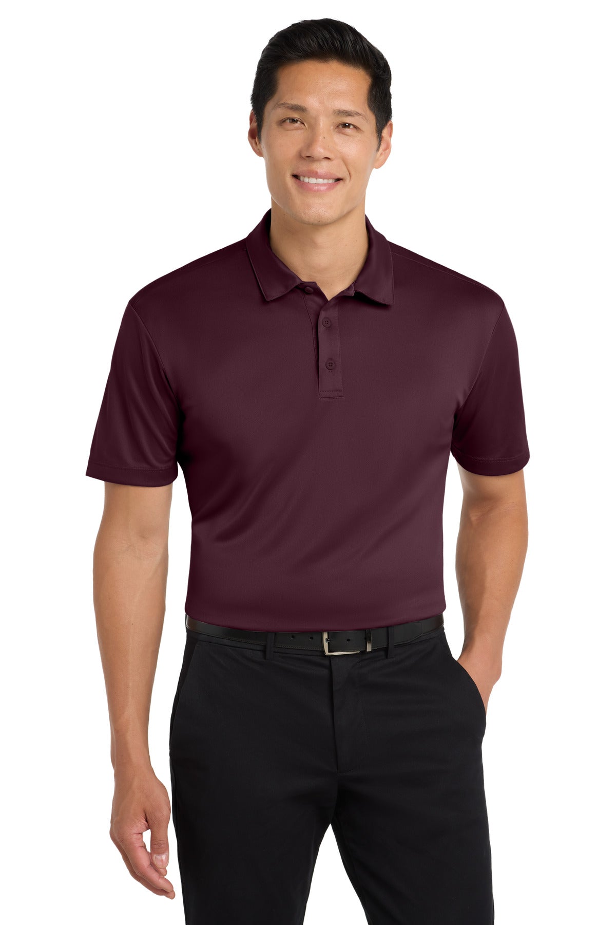Port Authority Silk Touch Performance Polo. K540 in Maroon