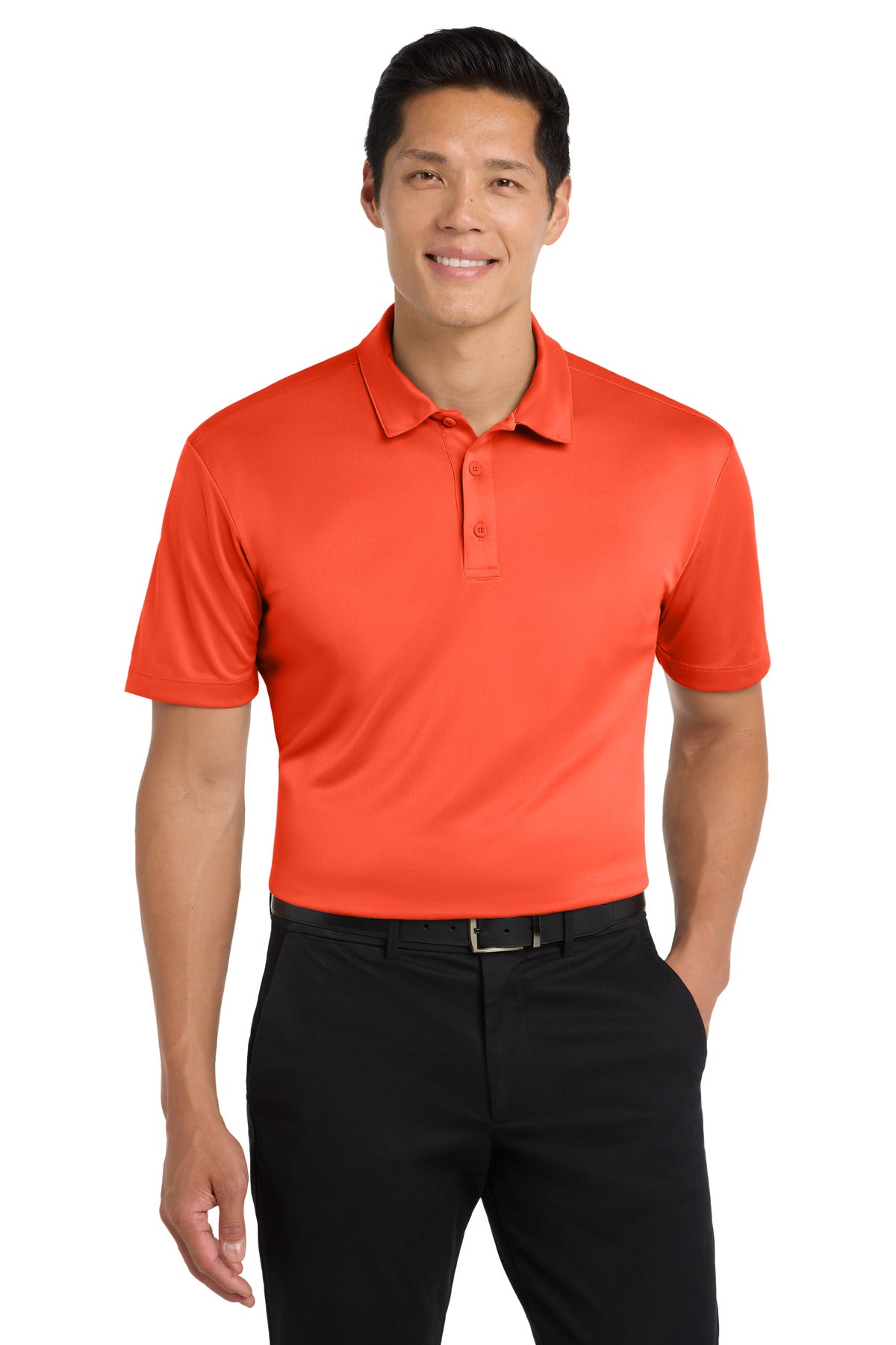 Port Authority Silk Touch Performance Polo. K540 in Neon Orange