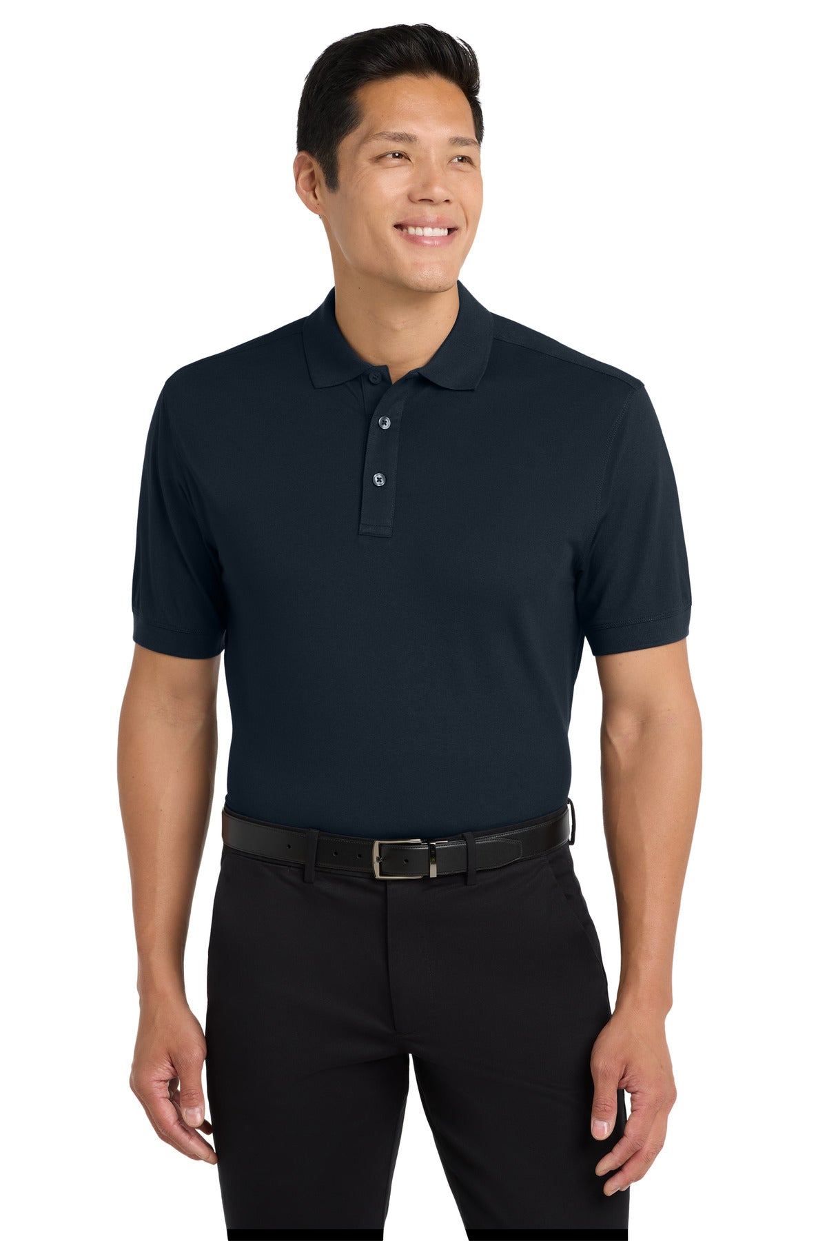 Port Authority Stretch Pique Polo. K555 in Dress Blue Navy