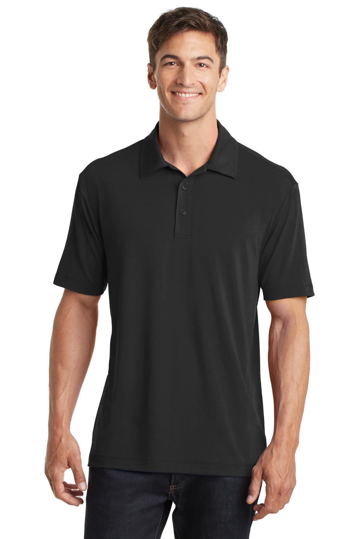 Port Authority Cotton Touch Performance Polo. K568 in Black