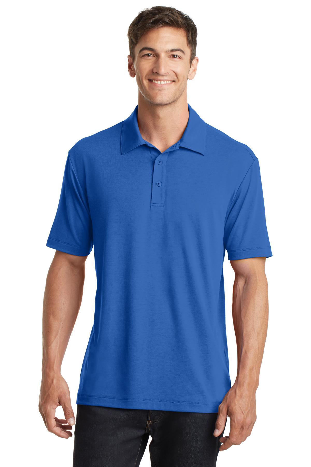 Port Authority Cotton Touch Performance Polo. K568 in Strong Blue