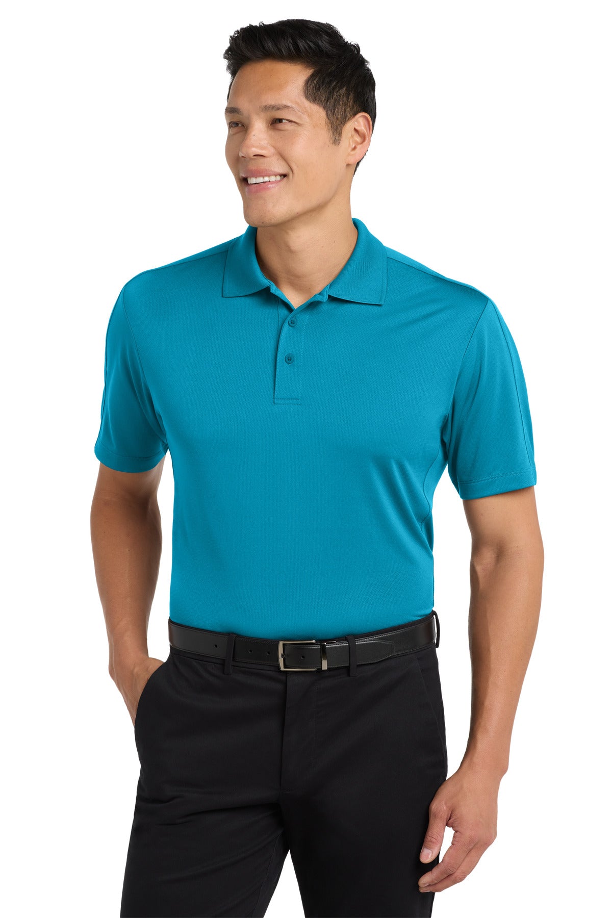 Port Authority Diamond Jacquard Polo. K569 in Blue Wake