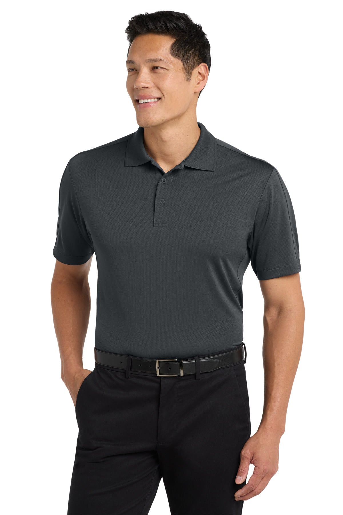 Port Authority Diamond Jacquard Polo. K569 in Graphite