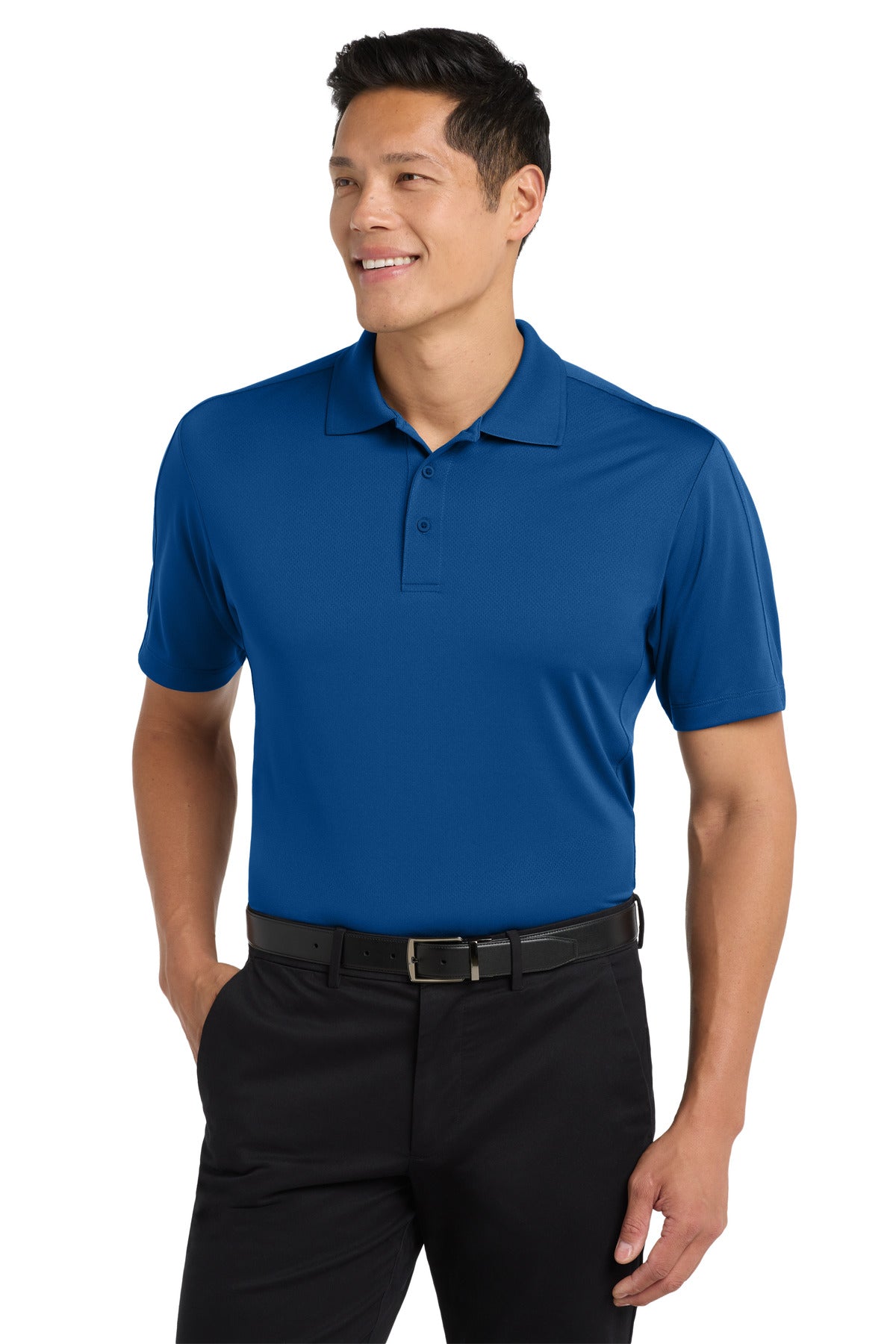 Port Authority Diamond Jacquard Polo. K569 in True Blue