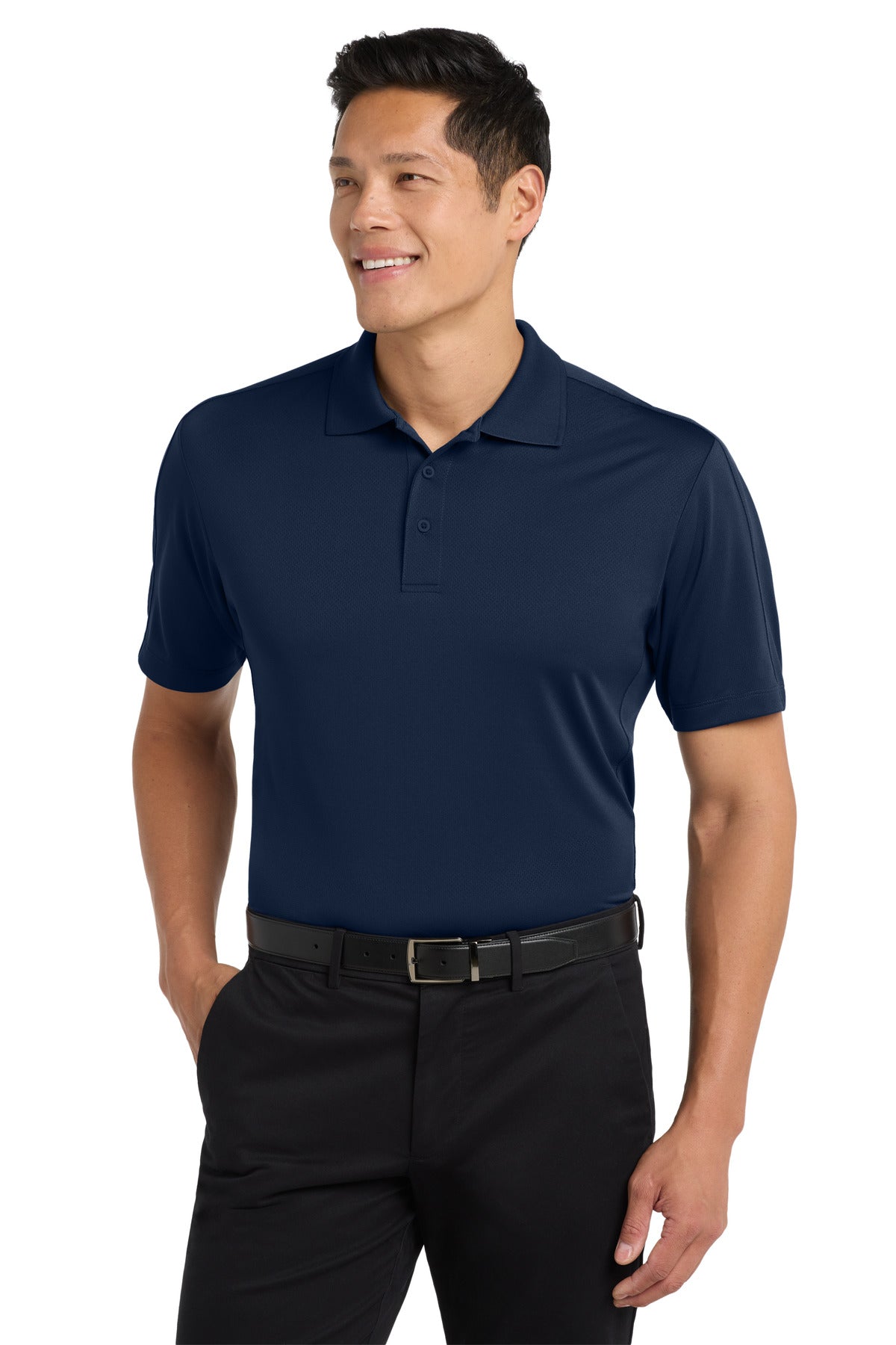 Port Authority Diamond Jacquard Polo. K569 in True Navy