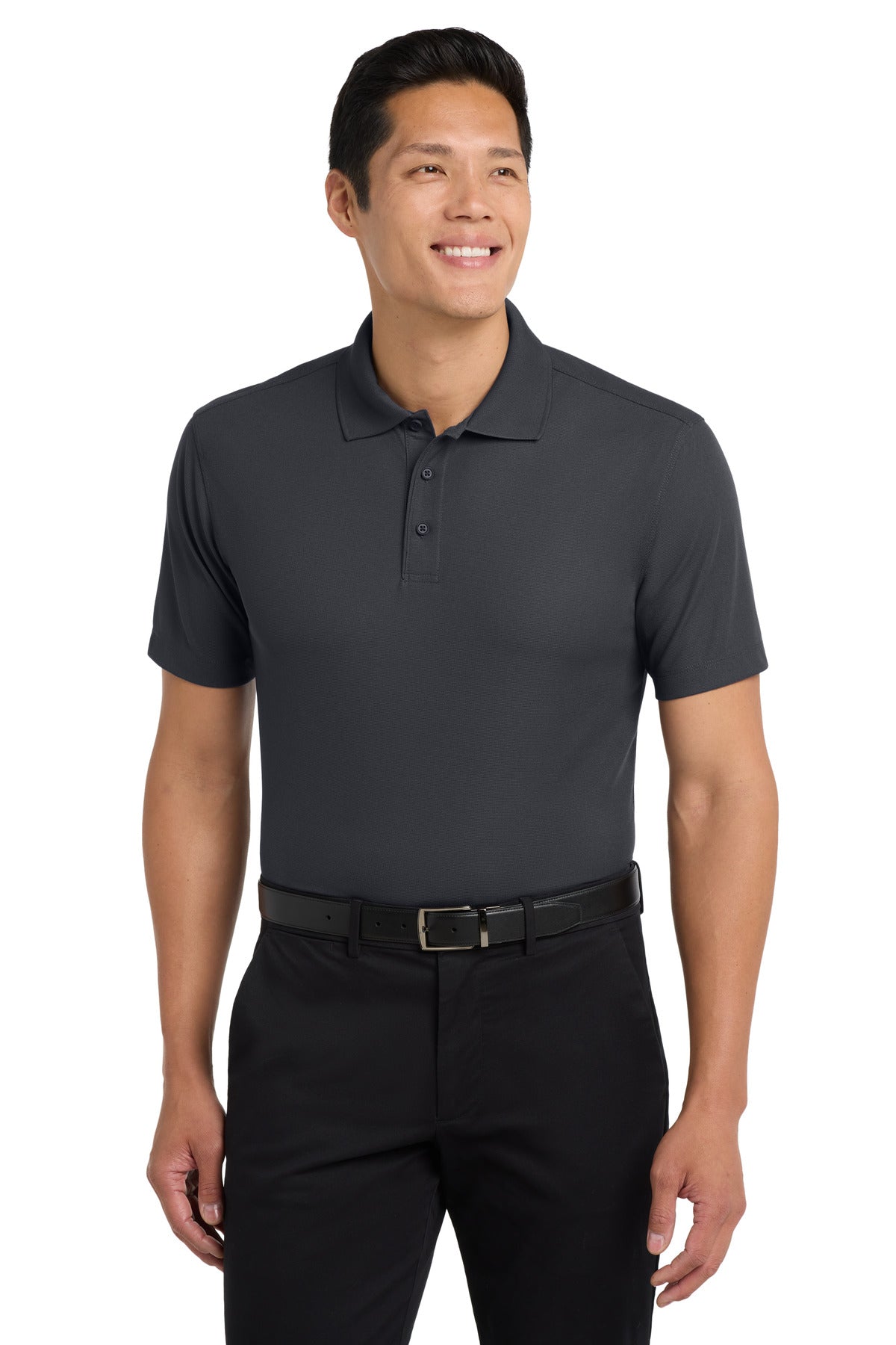 Port Authority Dry Zone Grid Polo. K572 in Battleship Grey