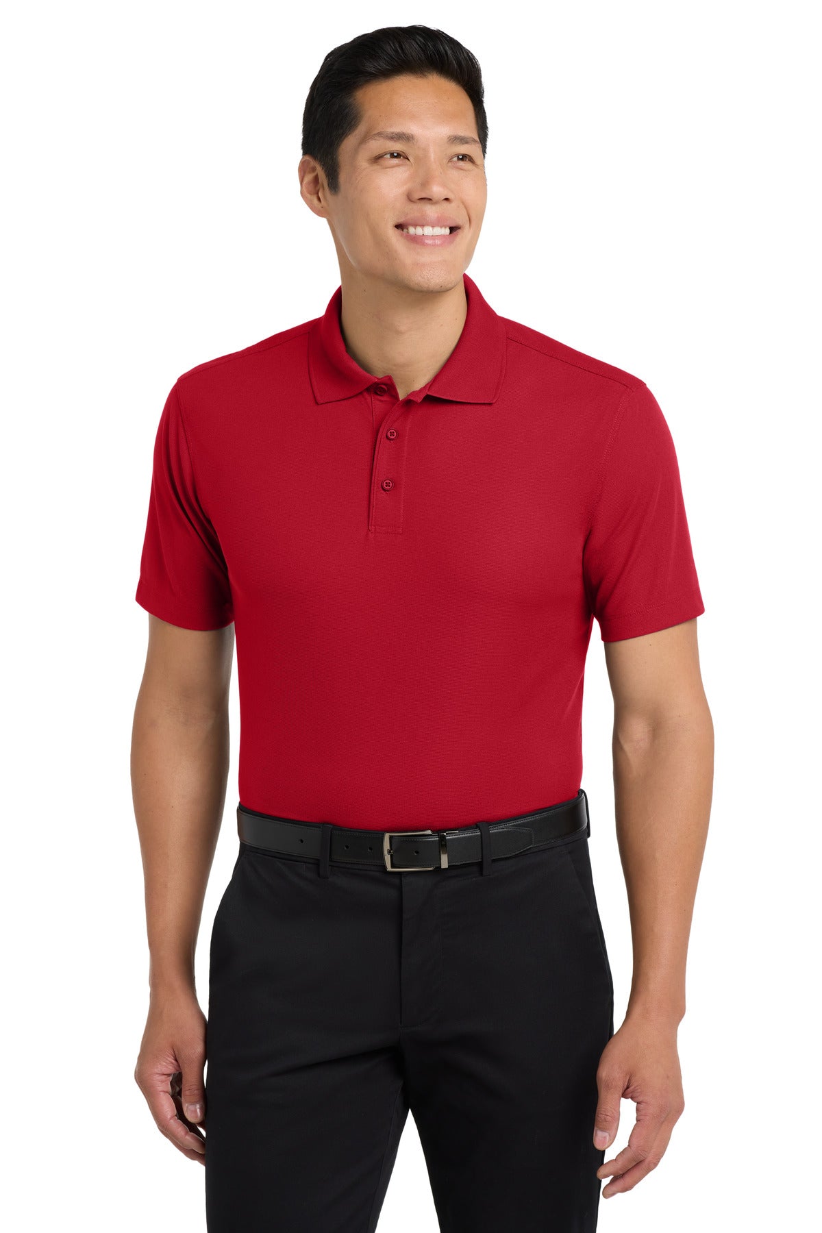 Port Authority Dry Zone Grid Polo. K572 in Engine Red