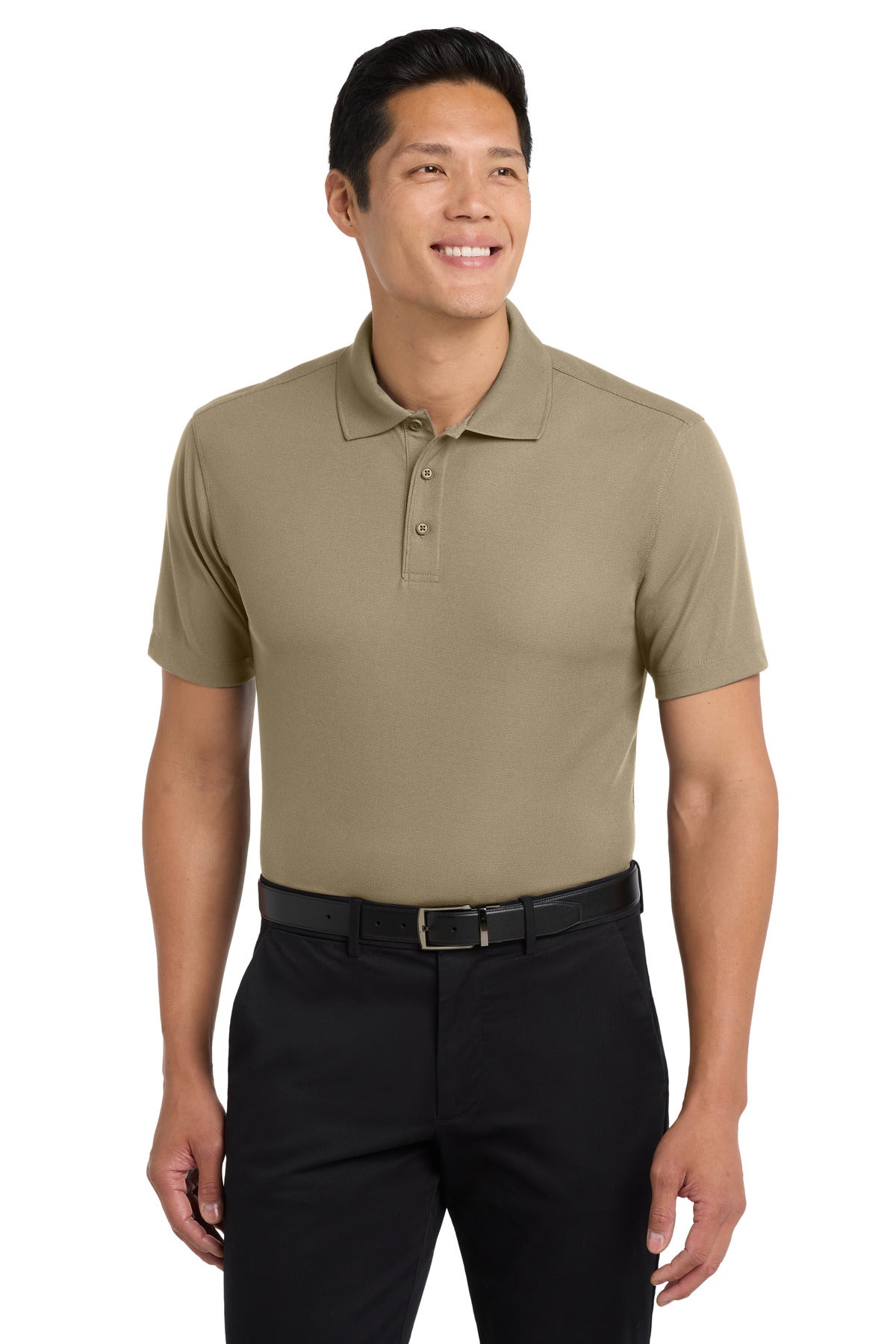 Port Authority Dry Zone Grid Polo. K572 in Tan