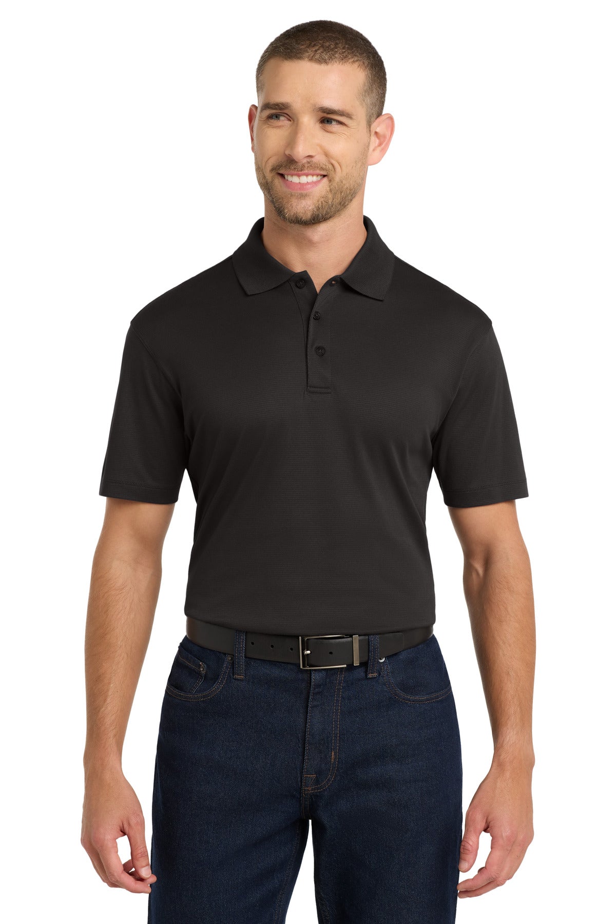Port Authority Rapid Dry Mesh Polo. K573 in Black