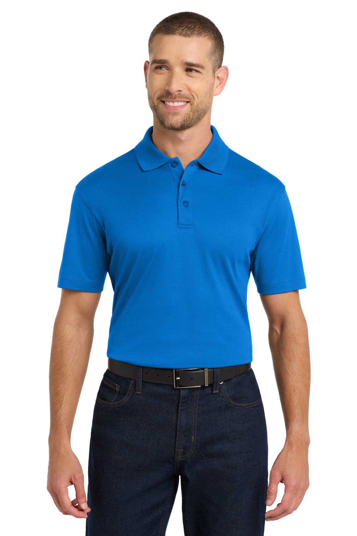 Port Authority Rapid Dry Mesh Polo. K573 in Skydiver Blue