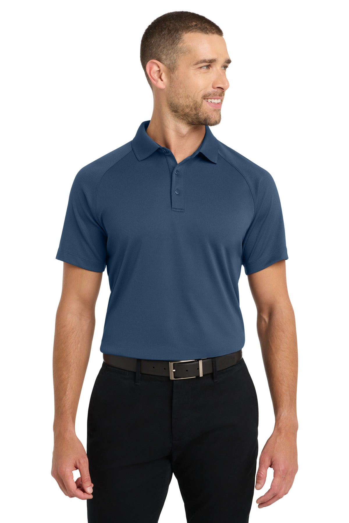 Port Authority Crossover Raglan Polo. K575 in Regatta Blue