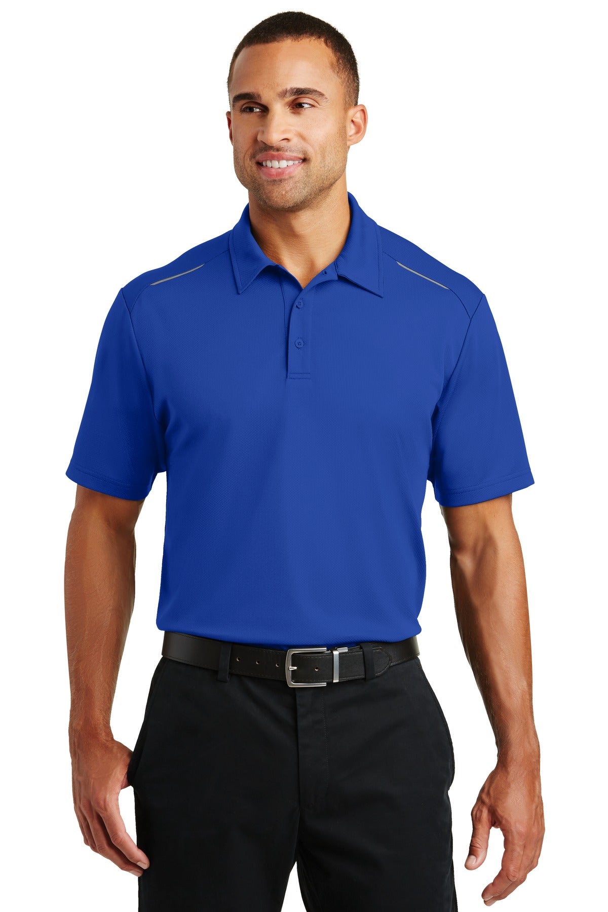 Port Authority Pinpoint Mesh Polo. K580 in True Royal