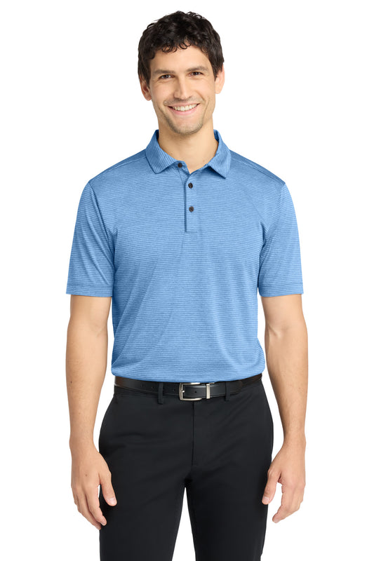 Port Authority  Shadow Stripe Polo. K585 in Carolina Blue